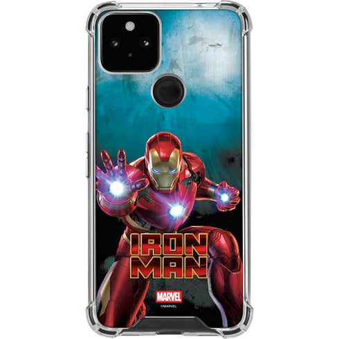 Marvel Iron Man Repulsor Blast Google Pixel 5 Clear Case